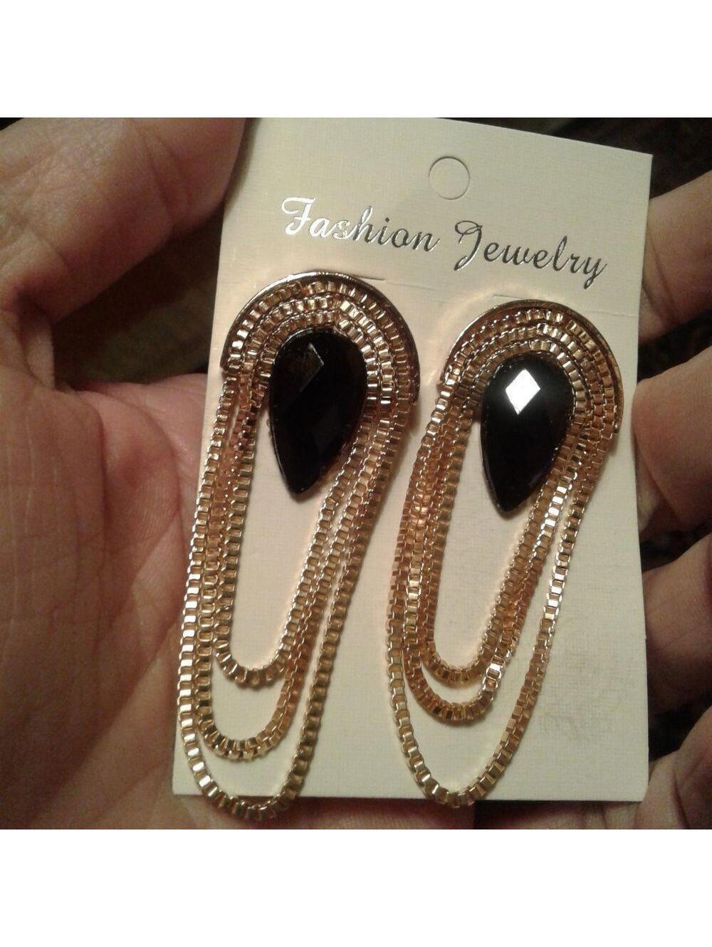 Form Earrings gold